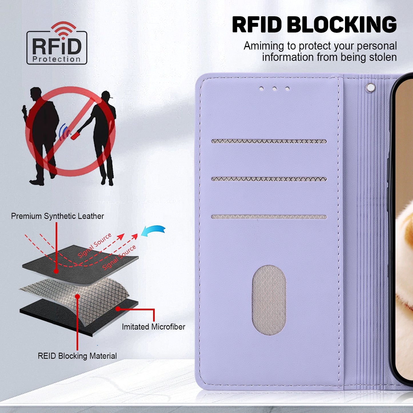 For OPPO K12 Cute Cats RFID Leather Phone Case(Purple)