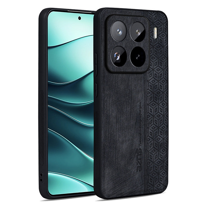 For Xiaomi 15 Pro AZNS 3D Embossed Skin Feel Phone Case(Black)