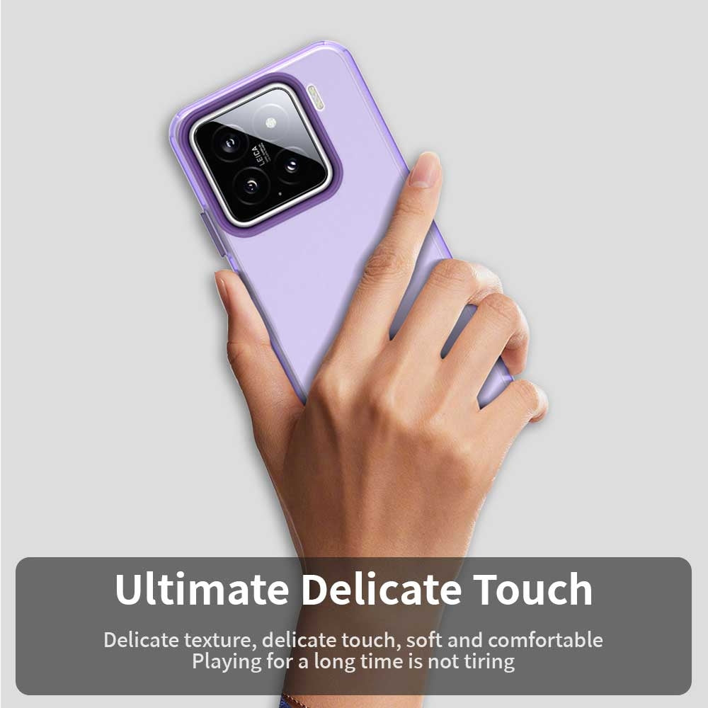 For Xiaomi 15 Candy PC Hybrid TPU Shockproof Phone Case(Purple)