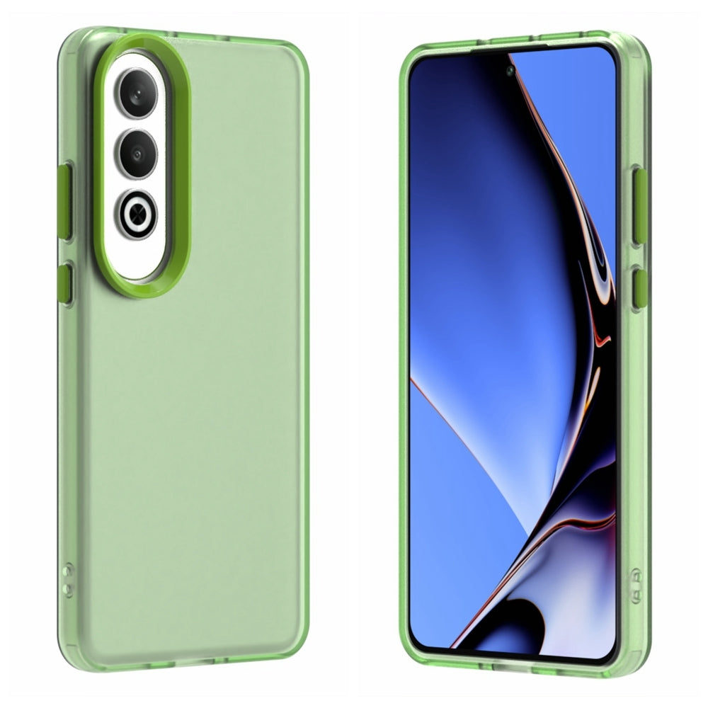 For OPPO K12 5G Candy PC Hybrid TPU Shockproof Phone Case(Green)