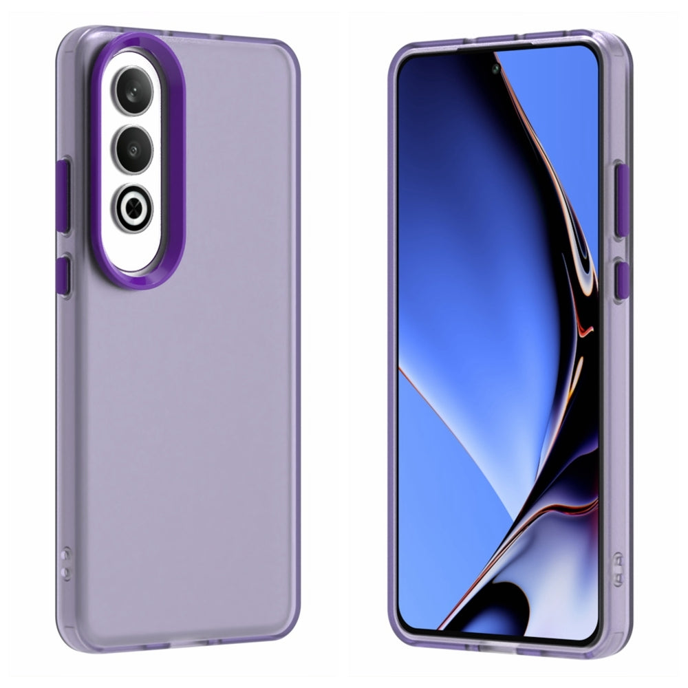 For OPPO K12 5G Candy PC Hybrid TPU Shockproof Phone Case(Purple)