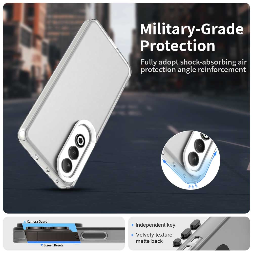 For OPPO K12 Plus Candy PC Hybrid TPU Shockproof Phone Case(White)