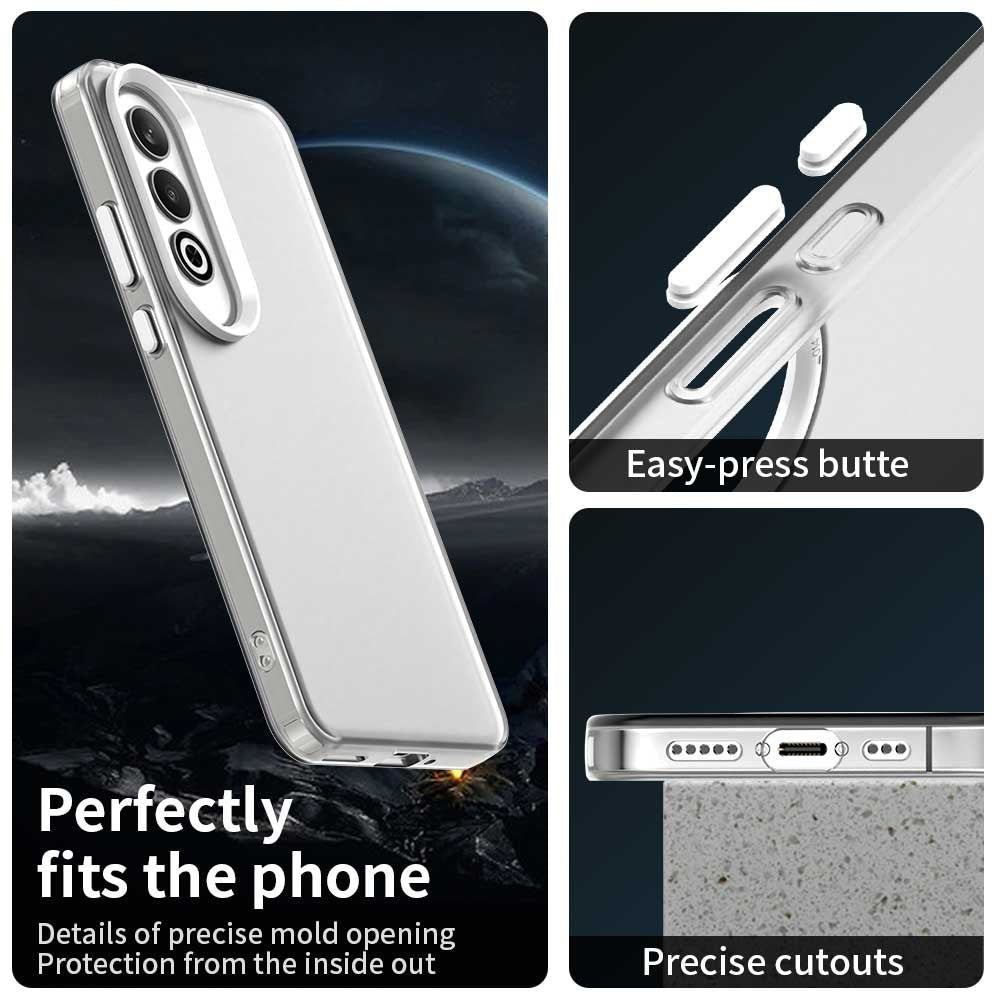 For OPPO K12 Plus Candy PC Hybrid TPU Shockproof Phone Case(White)