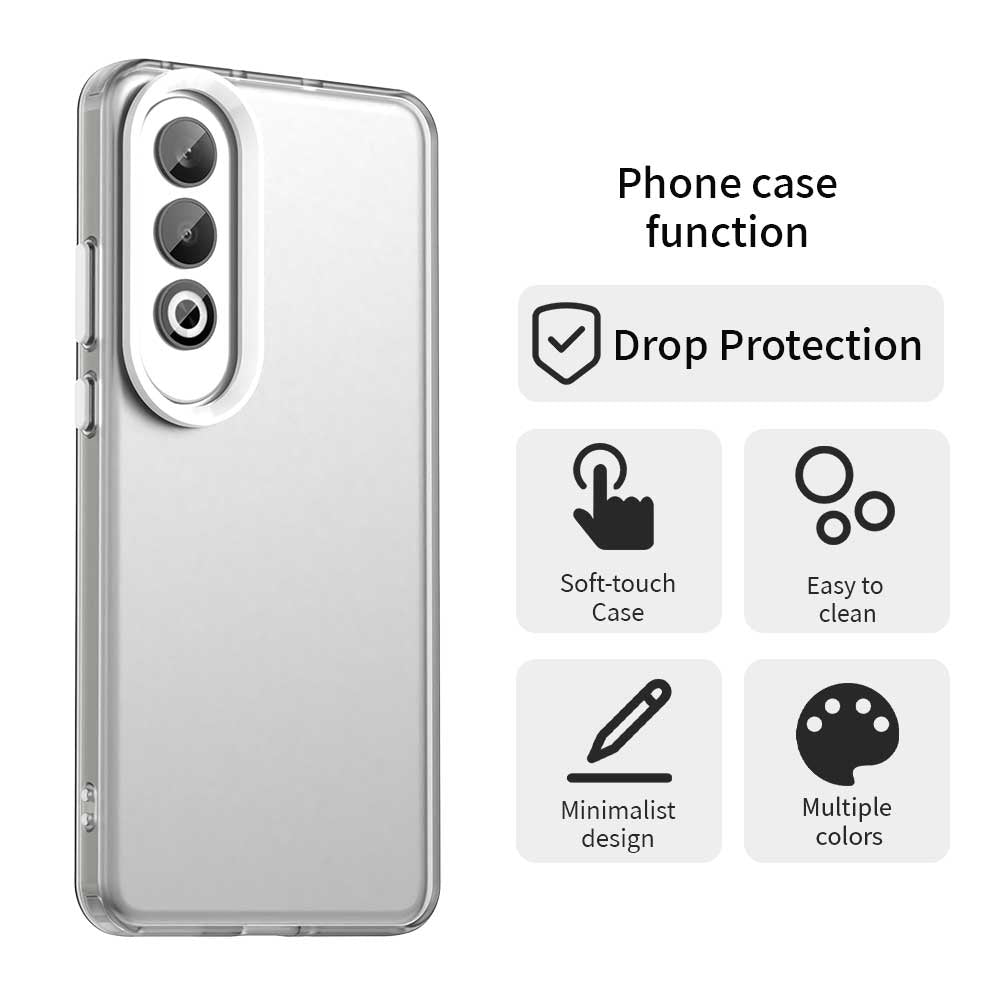 For OPPO K12 Plus Candy PC Hybrid TPU Shockproof Phone Case(White)
