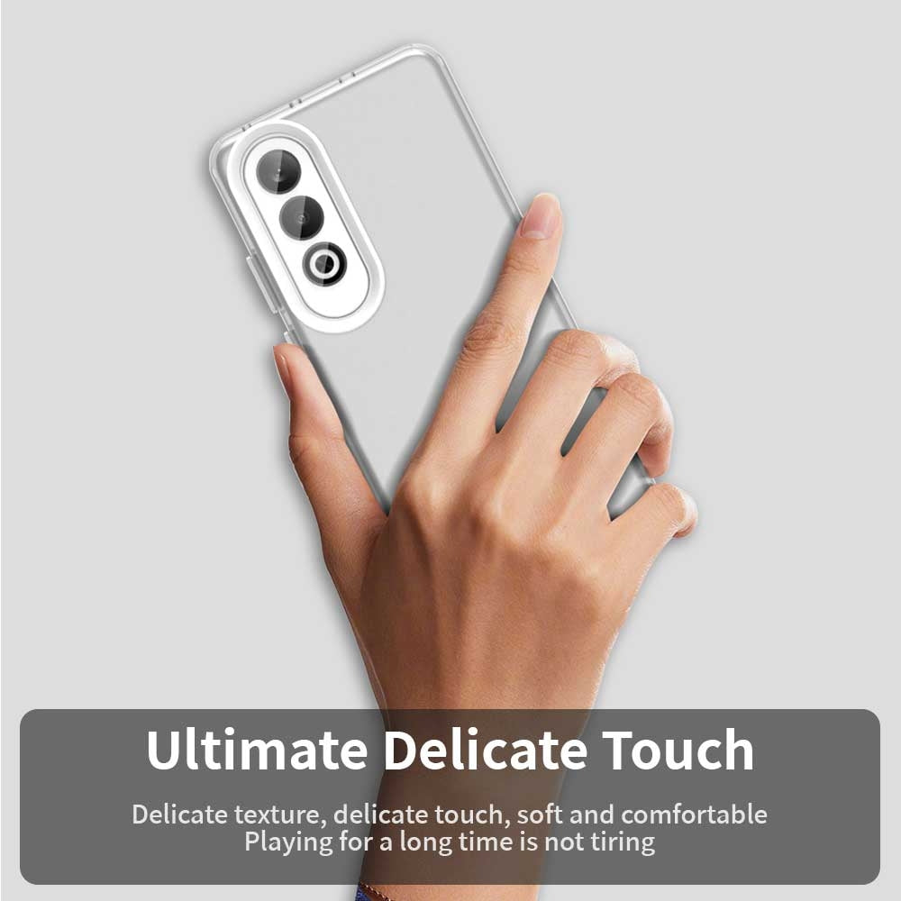 For OPPO K12 Plus Candy PC Hybrid TPU Shockproof Phone Case(White)