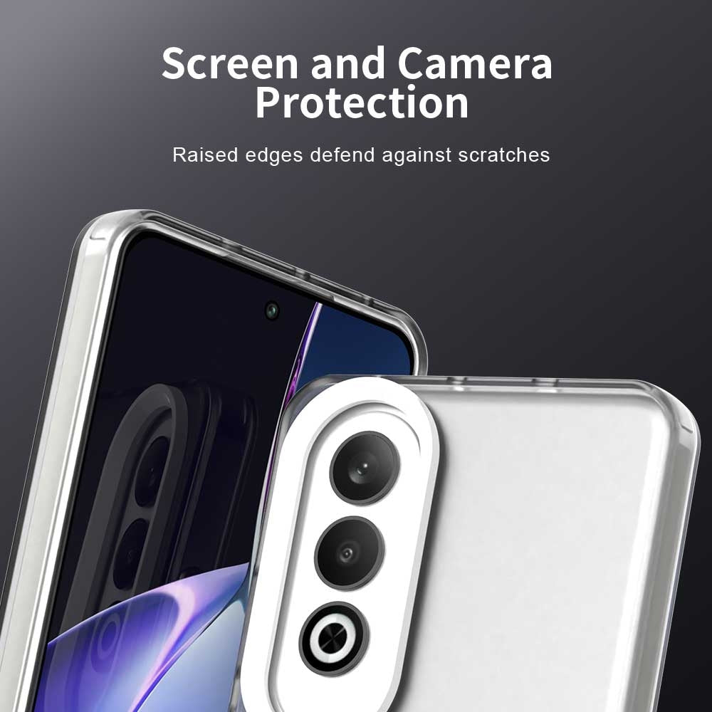 For OPPO K12 Plus Candy PC Hybrid TPU Shockproof Phone Case(White)