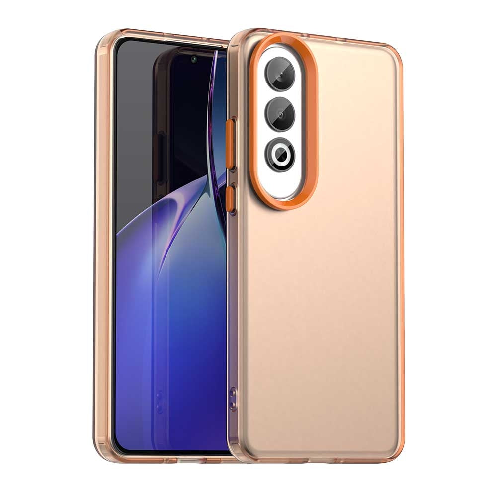 For OPPO K12 Plus Candy PC Hybrid TPU Shockproof Phone Case(Orange)