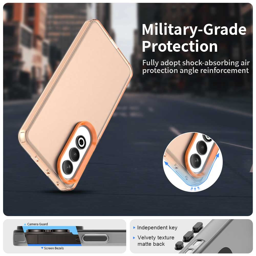 For OPPO K12 Plus Candy PC Hybrid TPU Shockproof Phone Case(Orange)