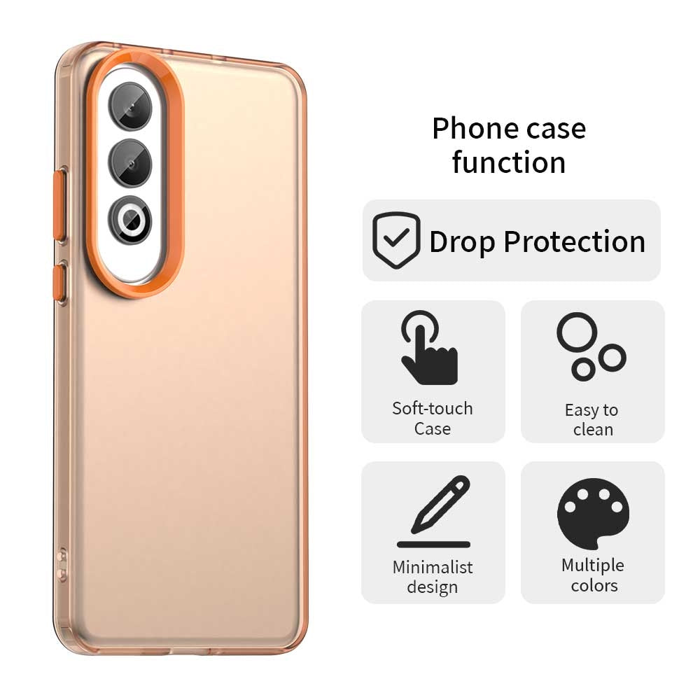 For OPPO K12 Plus Candy PC Hybrid TPU Shockproof Phone Case(Orange)