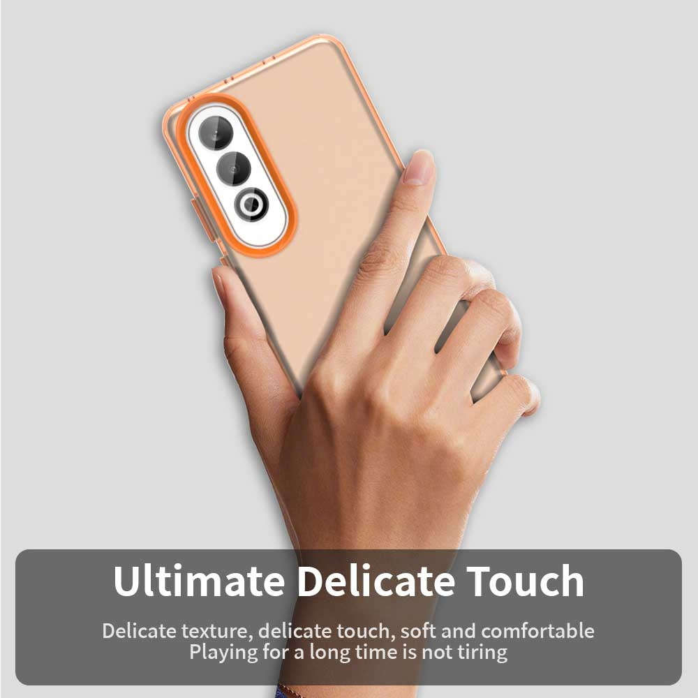 For OPPO K12 Plus Candy PC Hybrid TPU Shockproof Phone Case(Orange)