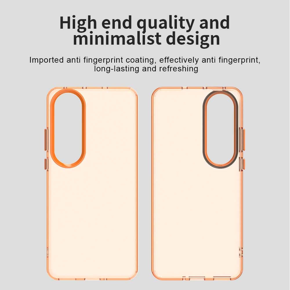 For OPPO K12 Plus Candy PC Hybrid TPU Shockproof Phone Case(Orange)