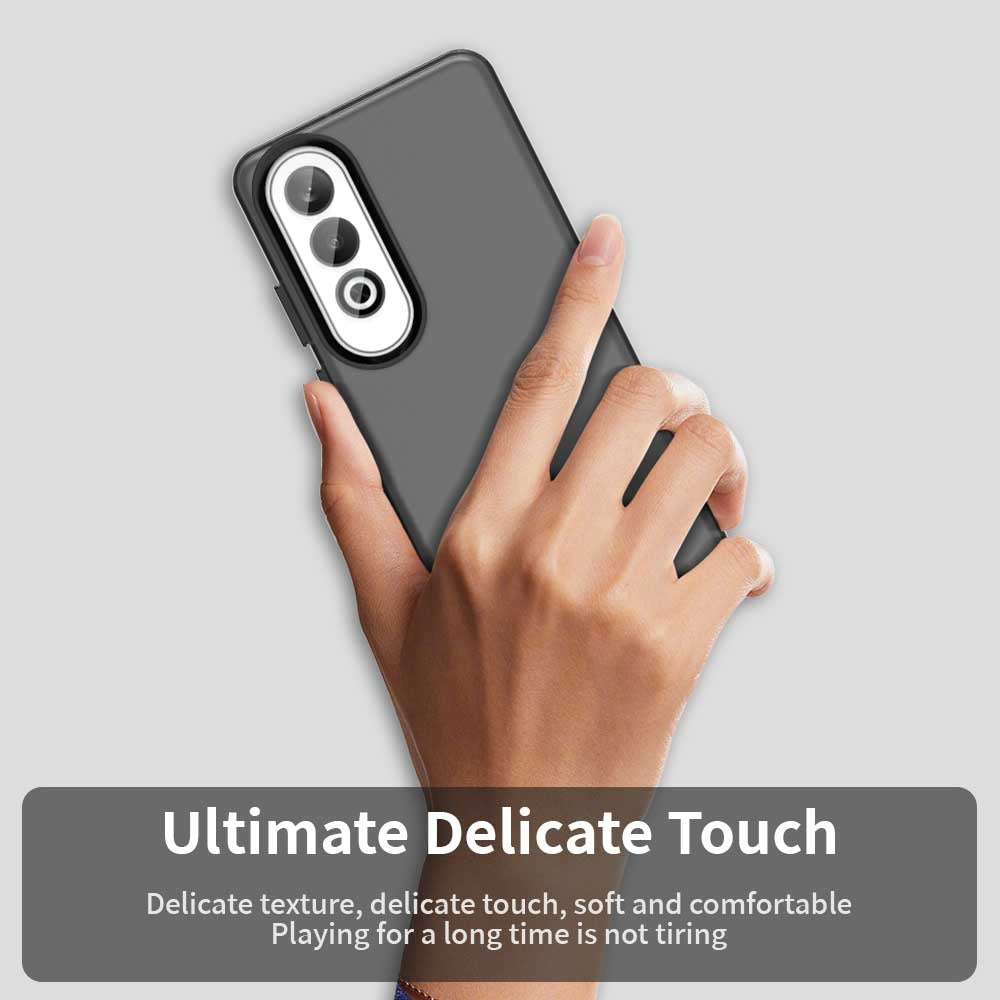 For OPPO K12 Plus Candy PC Hybrid TPU Shockproof Phone Case(Black)