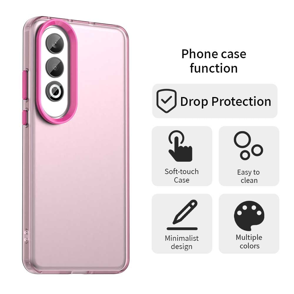 For OPPO K12 Plus Candy PC Hybrid TPU Shockproof Phone Case(Red)