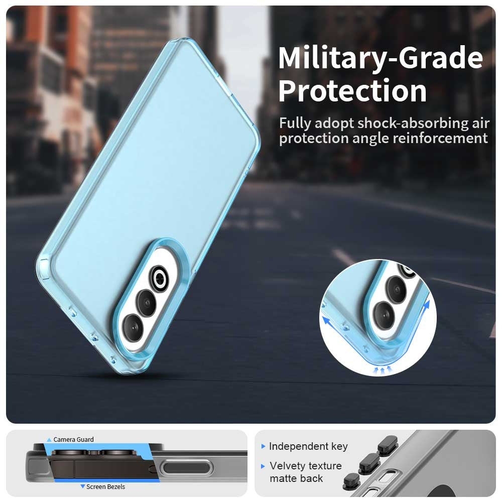 For OPPO K12 Plus Candy PC Hybrid TPU Shockproof Phone Case(Blue)