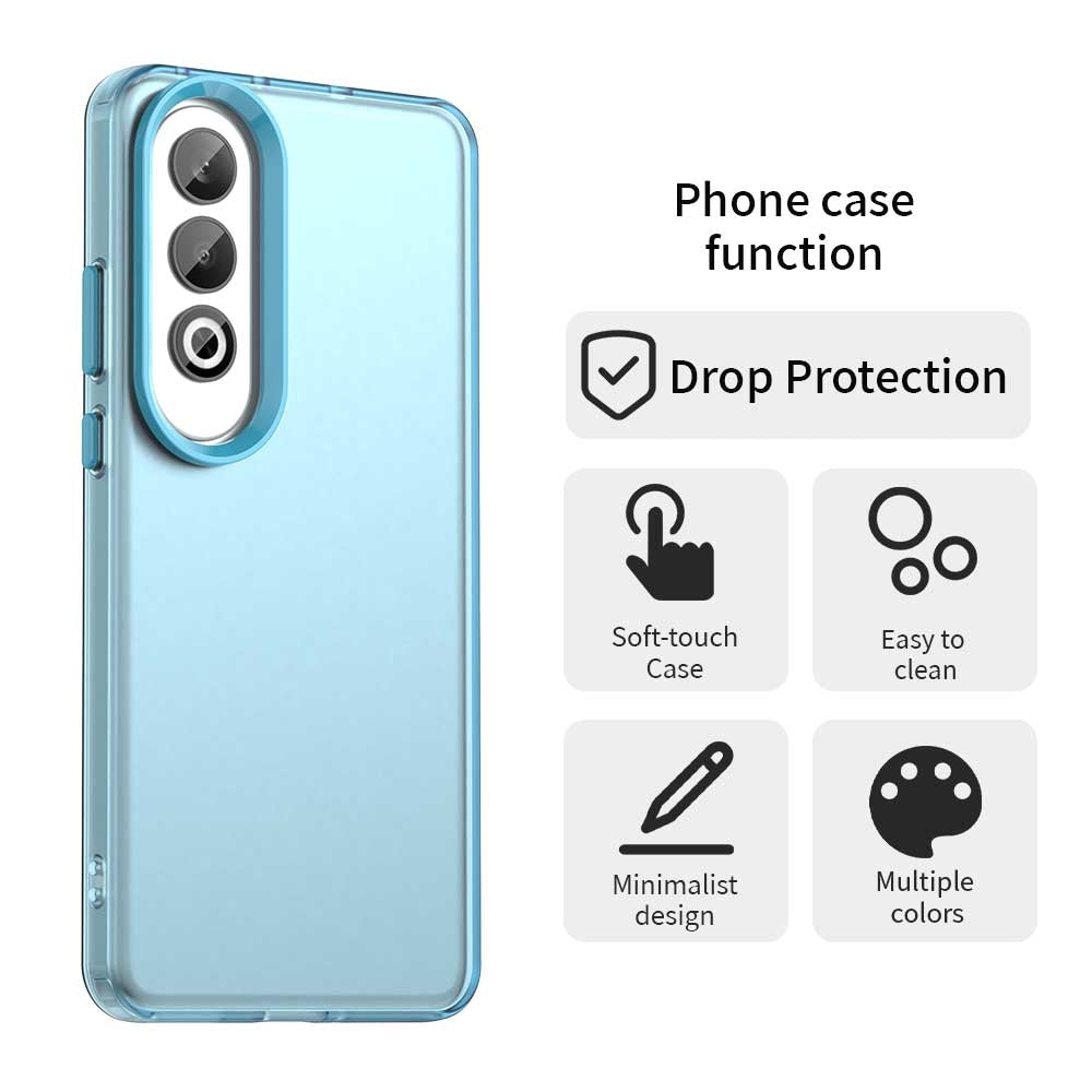 For OPPO K12 Plus Candy PC Hybrid TPU Shockproof Phone Case(Blue)