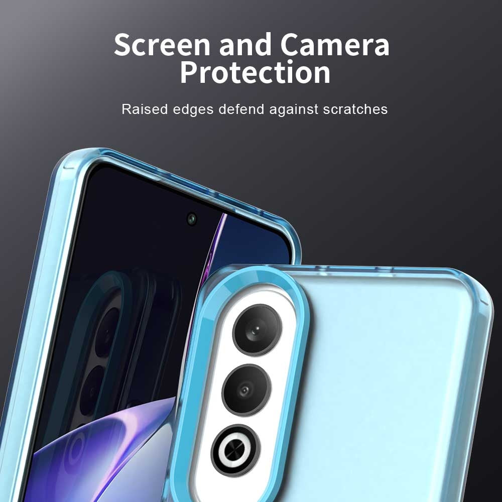 For OPPO K12 Plus Candy PC Hybrid TPU Shockproof Phone Case(Blue)