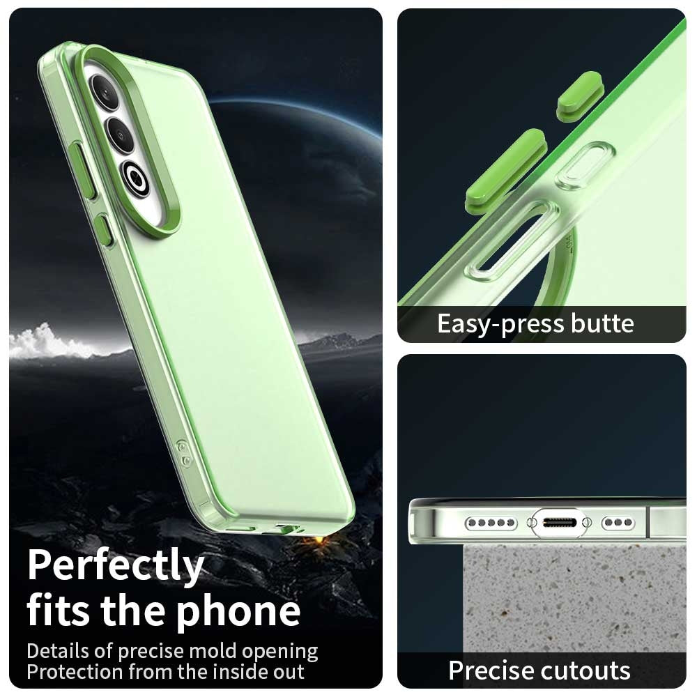 For OPPO K12 Plus Candy PC Hybrid TPU Shockproof Phone Case(Green)