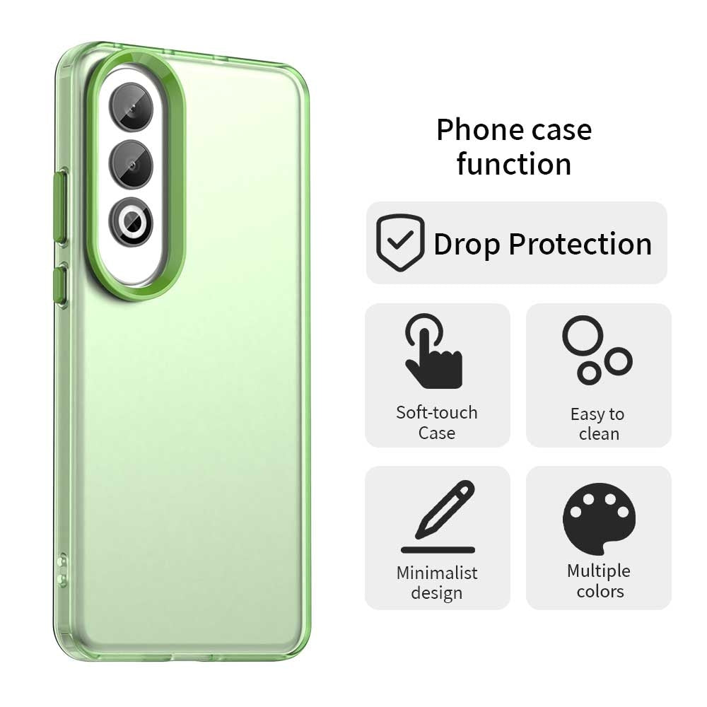 For OPPO K12 Plus Candy PC Hybrid TPU Shockproof Phone Case(Green)