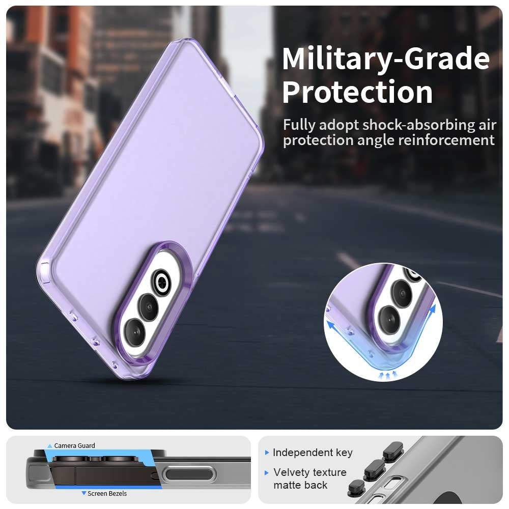 For OPPO K12 Plus Candy PC Hybrid TPU Shockproof Phone Case(Purple)