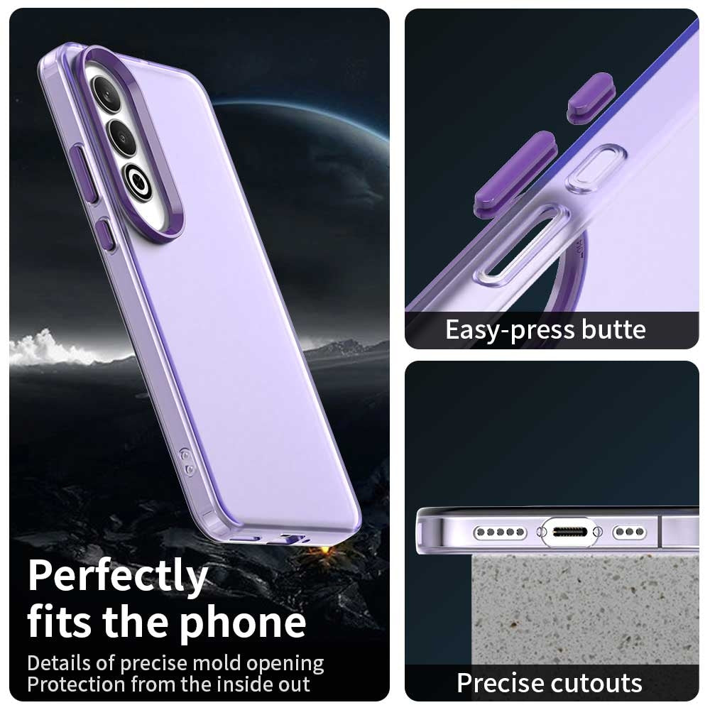 For OPPO K12 Plus Candy PC Hybrid TPU Shockproof Phone Case(Purple)