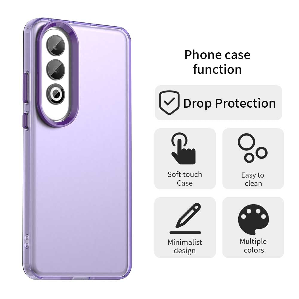 For OPPO K12 Plus Candy PC Hybrid TPU Shockproof Phone Case(Purple)