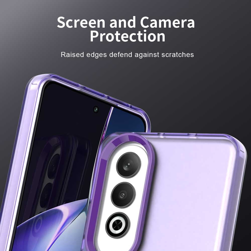 For OPPO K12 Plus Candy PC Hybrid TPU Shockproof Phone Case(Purple)