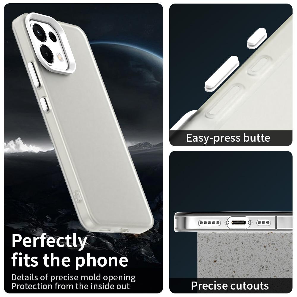 For OPPO K13 5G Candy PC Hybrid TPU Shockproof Phone Case(White)