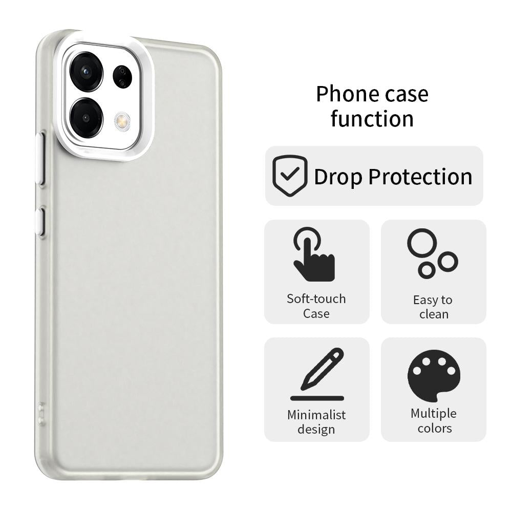 For OPPO K13 5G Candy PC Hybrid TPU Shockproof Phone Case(White)