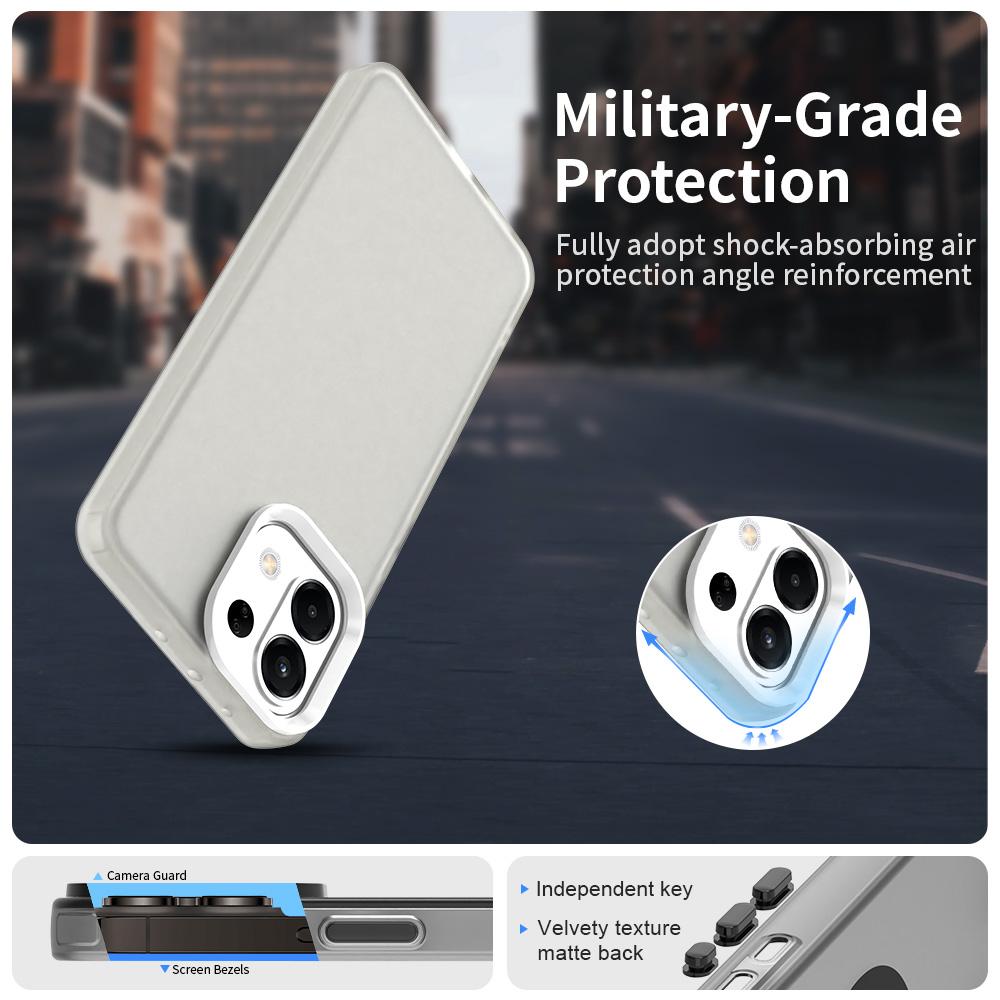 For OPPO K13 5G Candy PC Hybrid TPU Shockproof Phone Case(White)