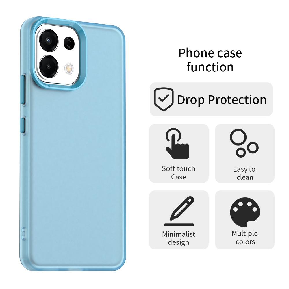 For OPPO K13 5G Candy PC Hybrid TPU Shockproof Phone Case(Blue)