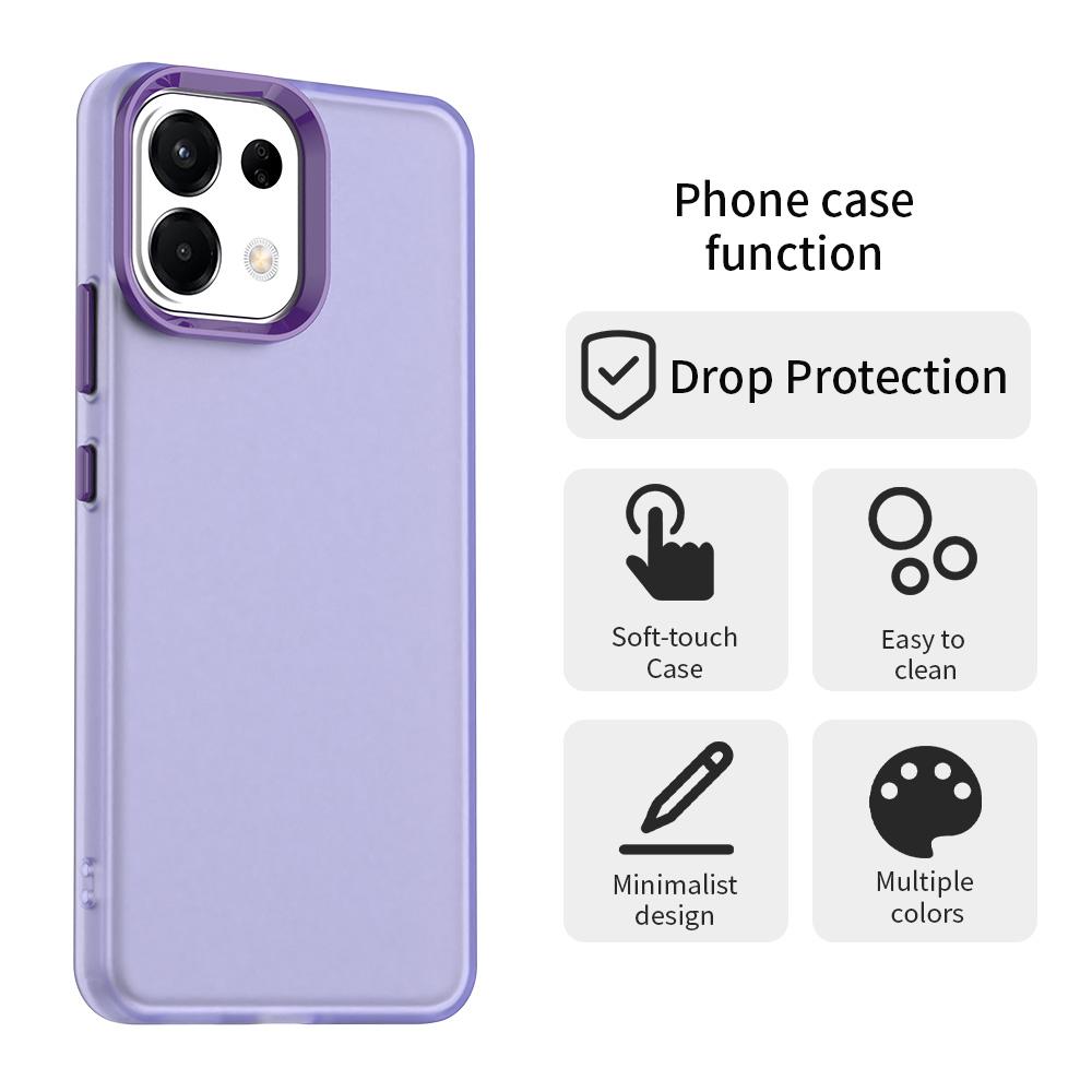 For OPPO K13 5G Candy PC Hybrid TPU Shockproof Phone Case(Purple)