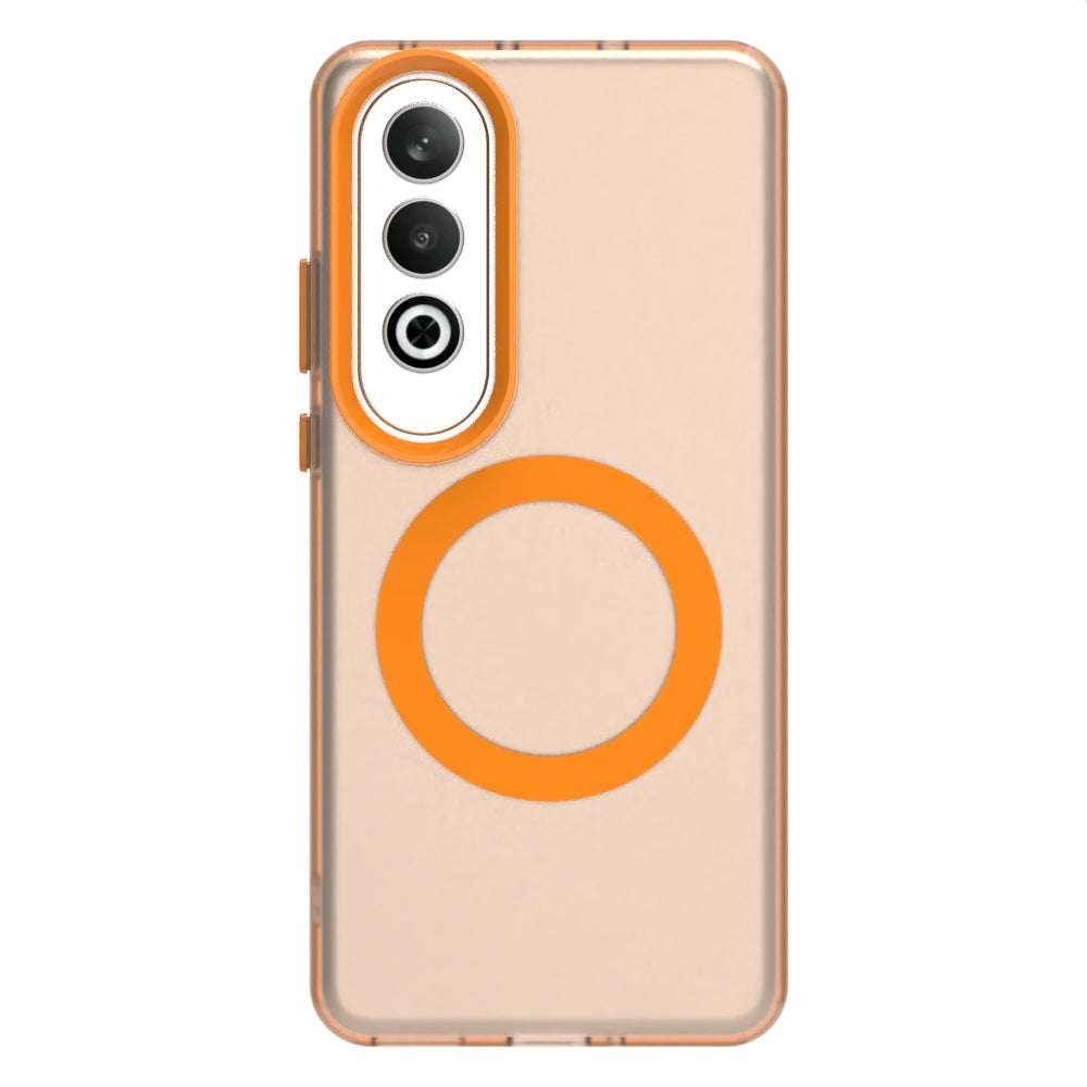 For OPPO K12 5G Candy Magsafe PC Hybrid TPU Phone Case(Orange)
