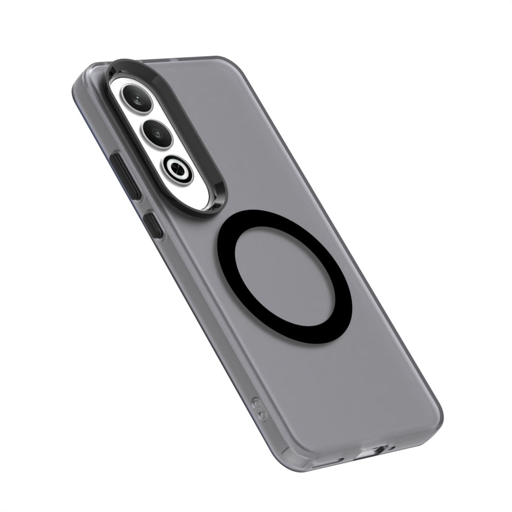 For OPPO K12 5G Candy Magsafe PC Hybrid TPU Phone Case(Black)