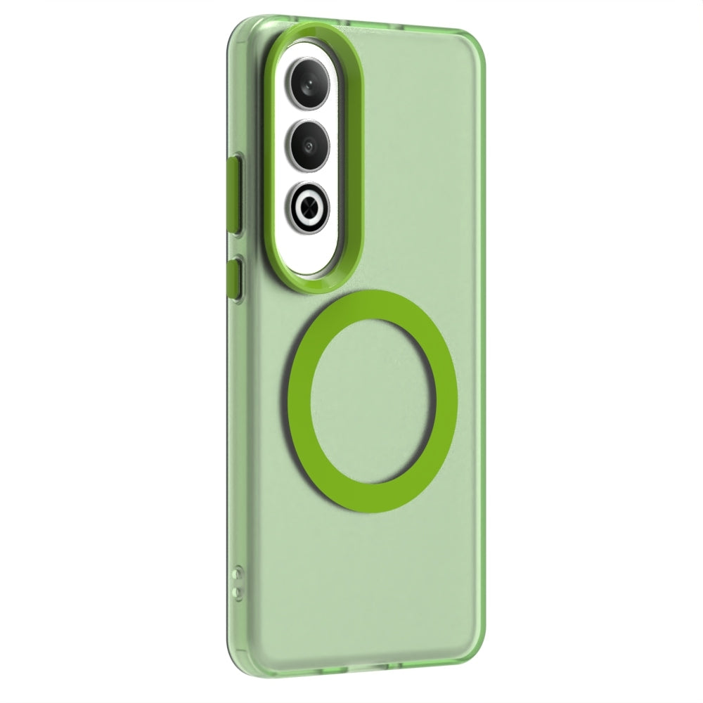 For OPPO K12 5G Candy Magsafe PC Hybrid TPU Phone Case(Green)