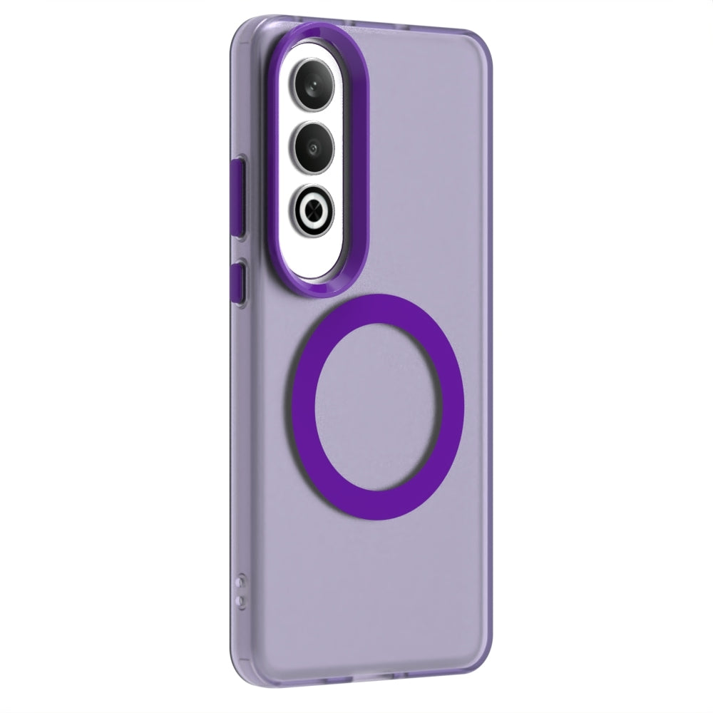 For OPPO K12 5G Candy Magsafe PC Hybrid TPU Phone Case(Purple)