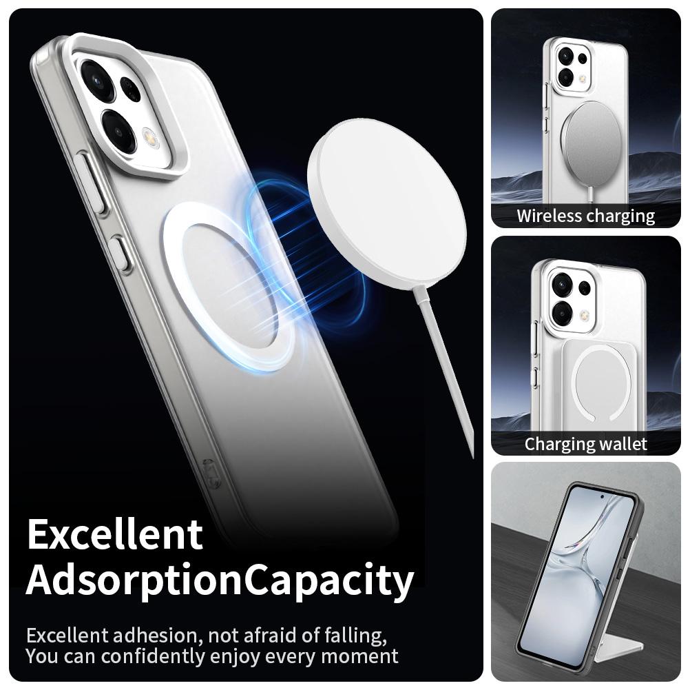 For OPPO K13 5G Candy Magsafe PC Hybrid TPU Phone Case(White)