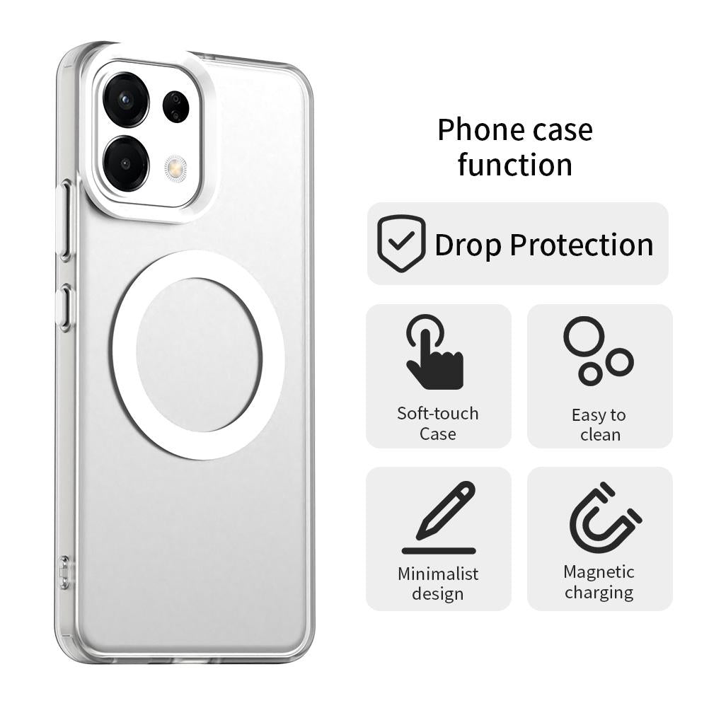 For OPPO K13 5G Candy Magsafe PC Hybrid TPU Phone Case(White)