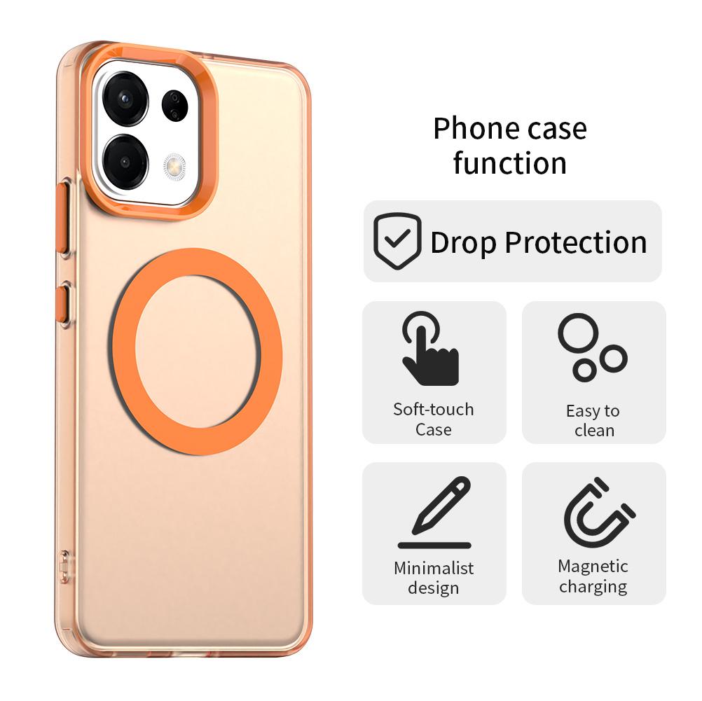 For OPPO K13 5G Candy Magsafe PC Hybrid TPU Phone Case(Orange)