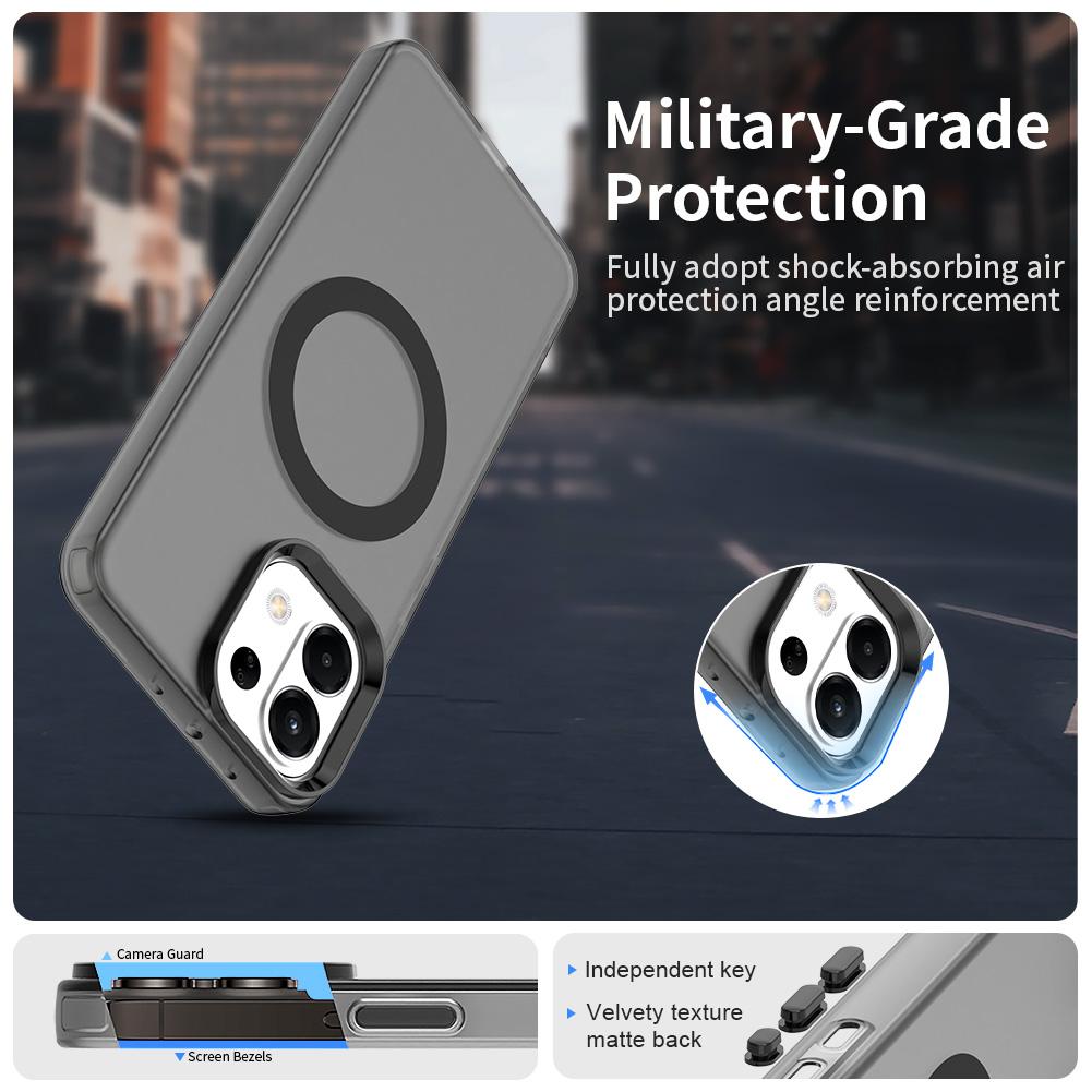 For OPPO K13 5G Candy Magsafe PC Hybrid TPU Phone Case(Black)