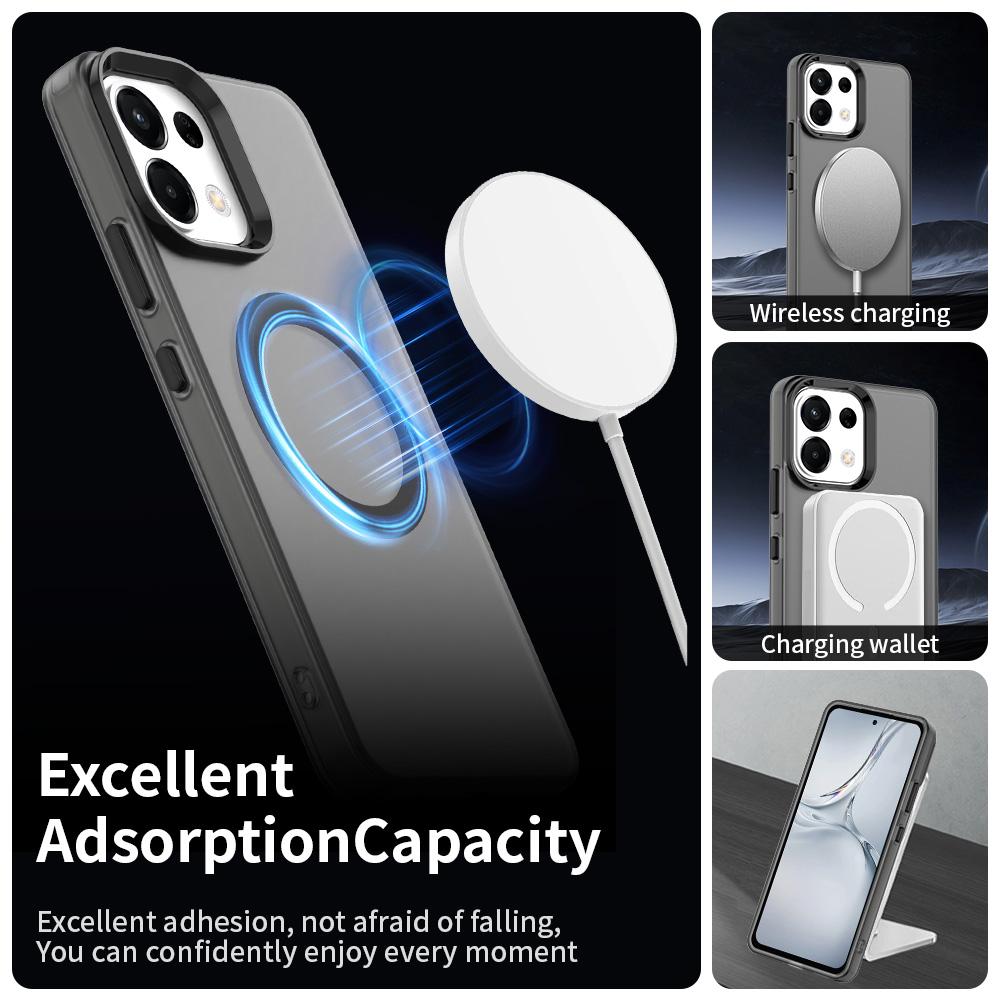 For OPPO K13 5G Candy Magsafe PC Hybrid TPU Phone Case(Black)