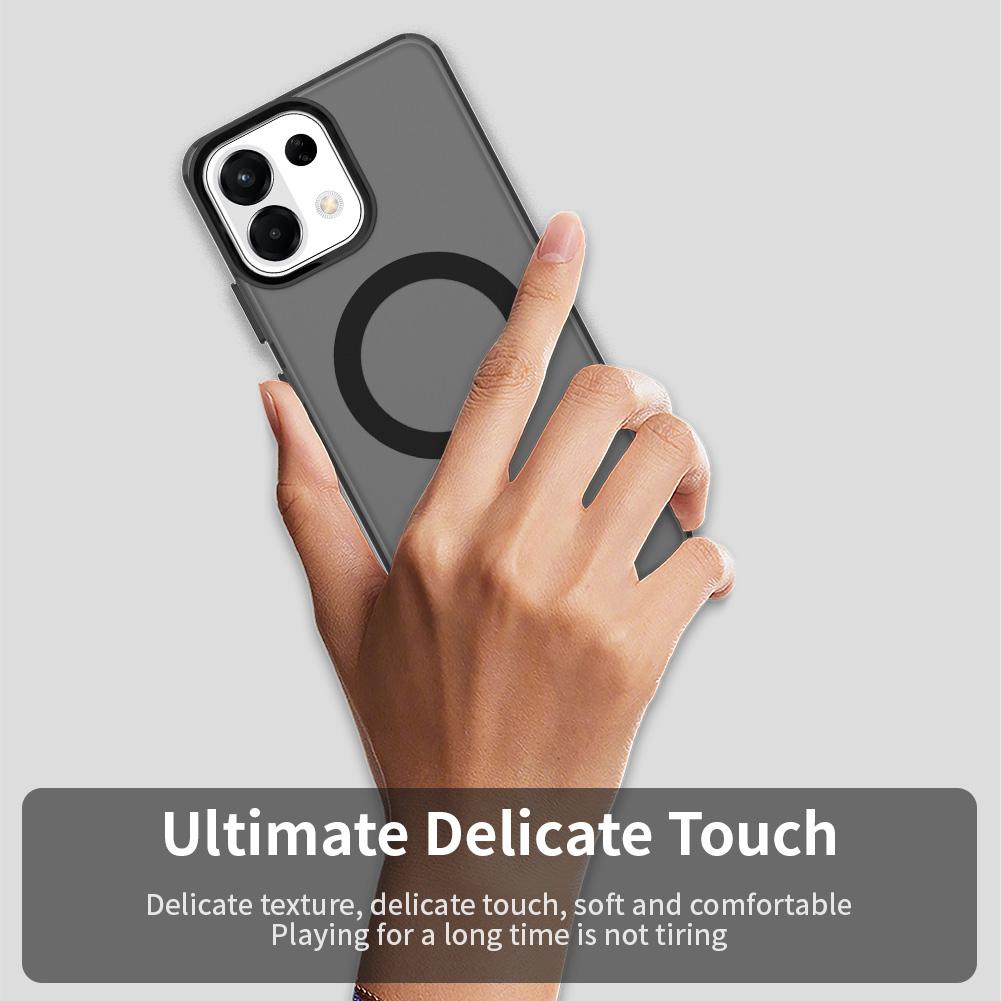 For OPPO K13 5G Candy Magsafe PC Hybrid TPU Phone Case(Black)