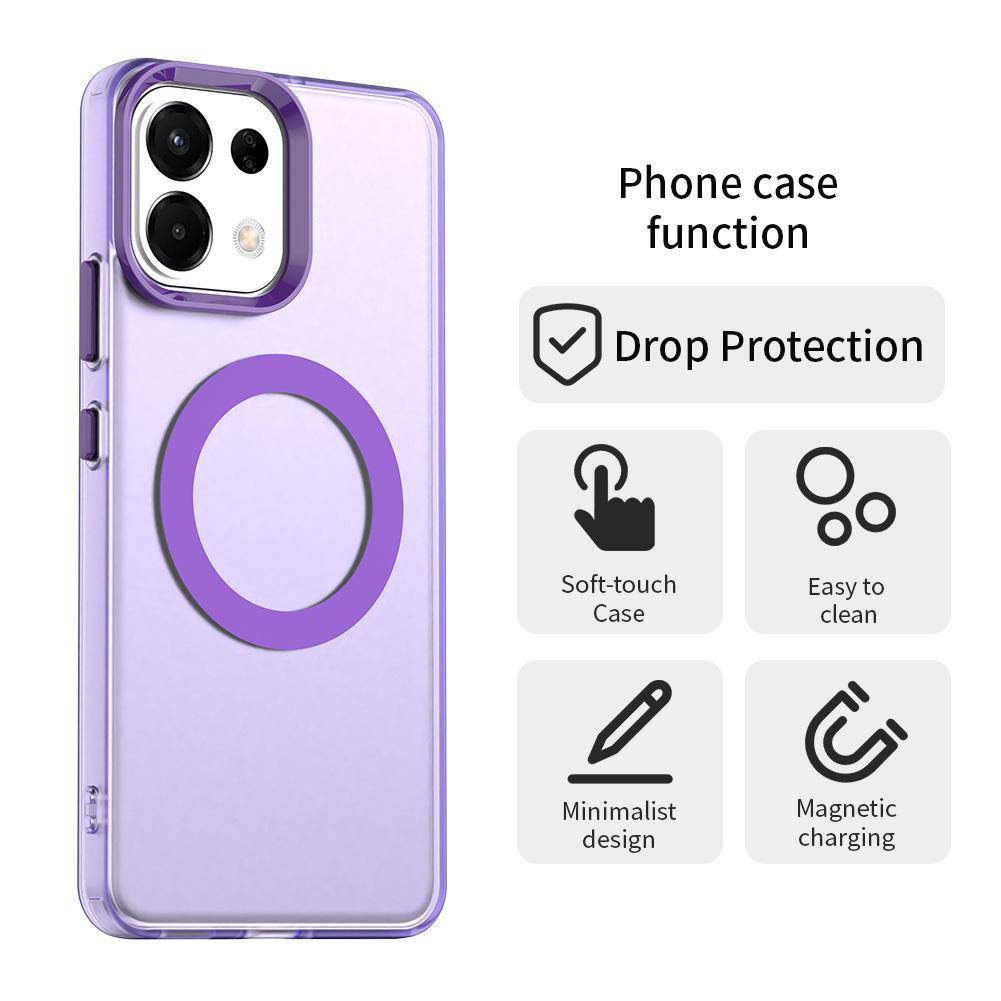 For OPPO K13 5G Candy Magsafe PC Hybrid TPU Phone Case(Purple)
