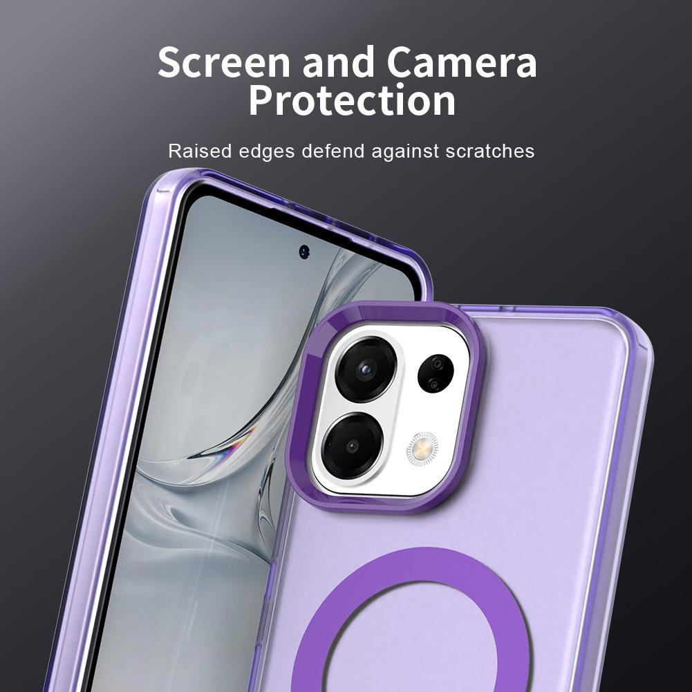 For OPPO K13 5G Candy Magsafe PC Hybrid TPU Phone Case(Purple)