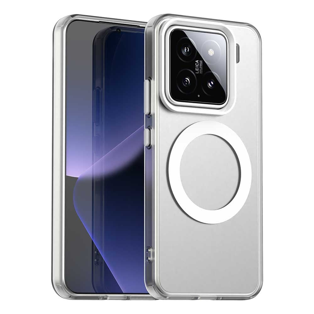 For Xiaomi 15 Pro Candy Magsafe PC Hybrid TPU Phone Case(White)