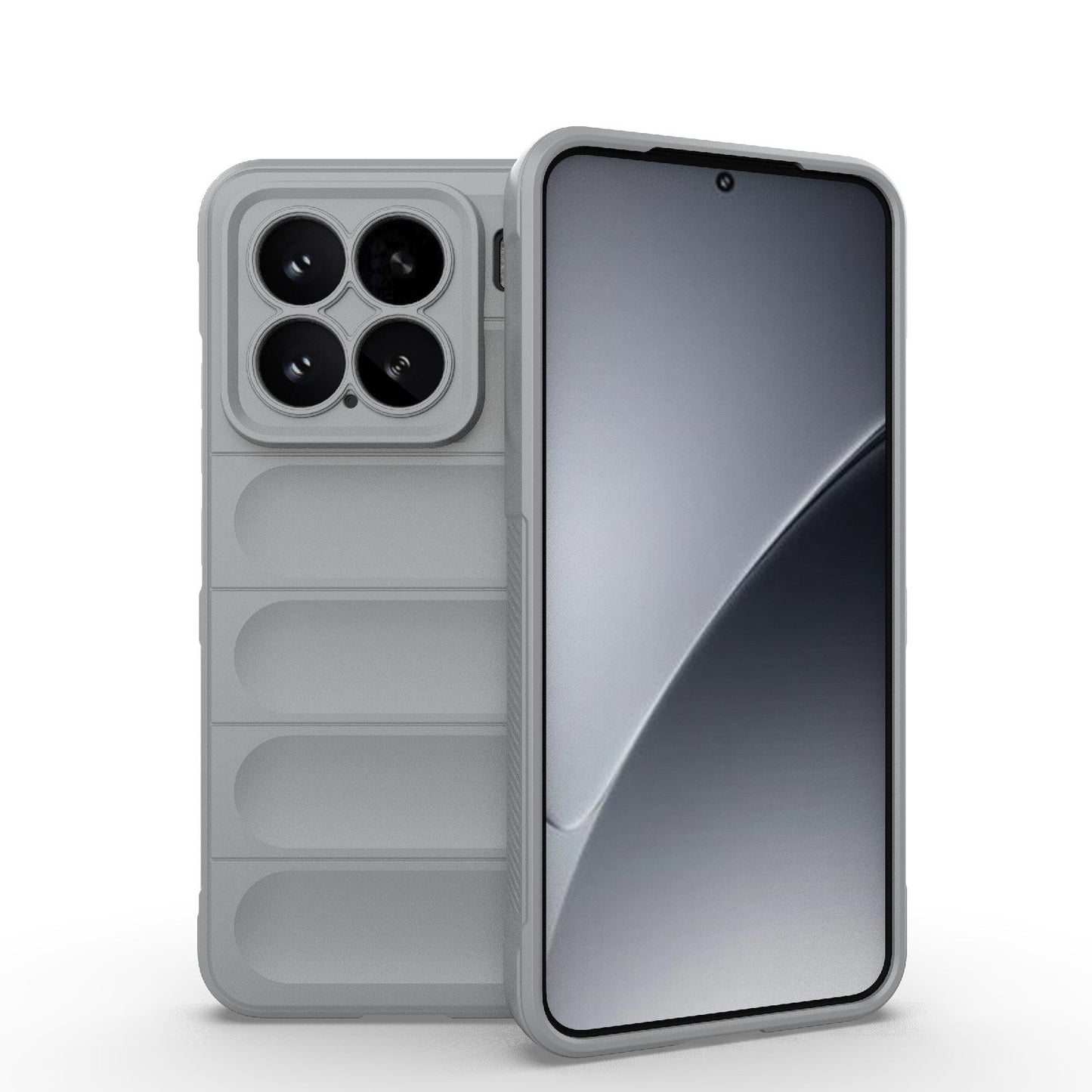 For Xiaomi 15 5G Magic Shield TPU + Flannel Phone Case(Grey)