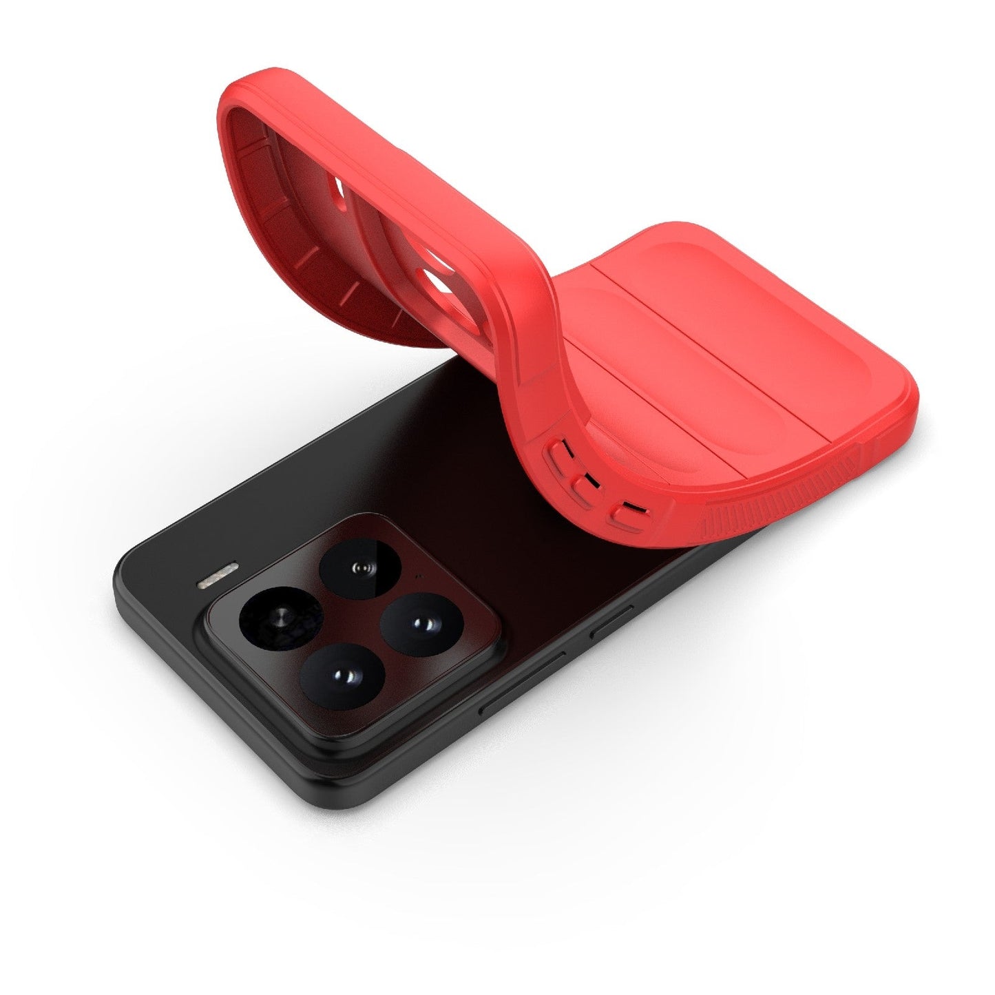 For Xiaomi 15 5G Magic Shield TPU + Flannel Phone Case(Grey)