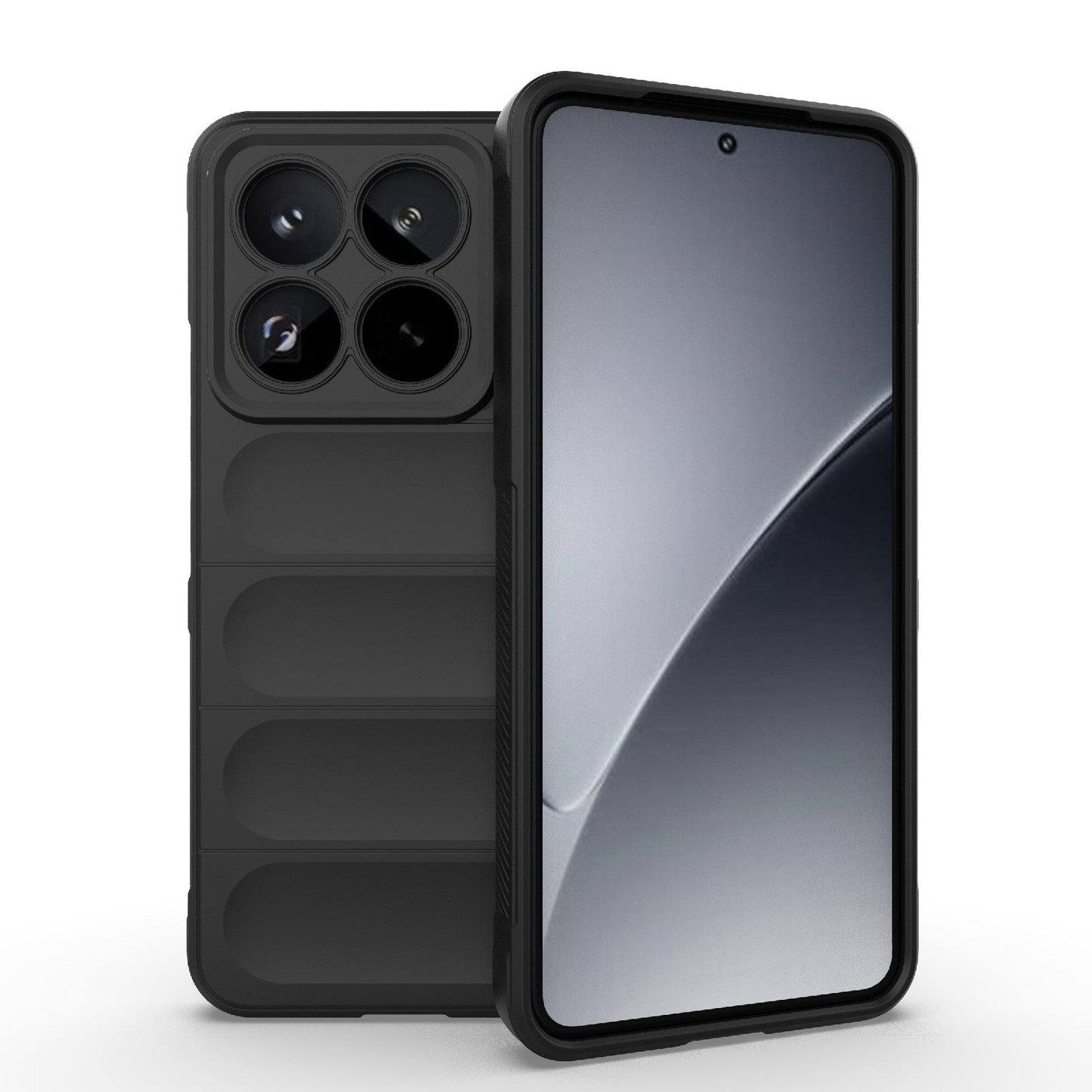 For Xiaomi 15 Pro 5G Magic Shield TPU + Flannel Phone Case(Black)