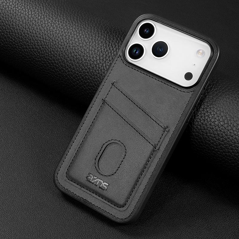 Compatible with iPhone 18 Pro Max & 17 Pro Max AZNS K1 Series Card Slot Business Phone Case - Black
