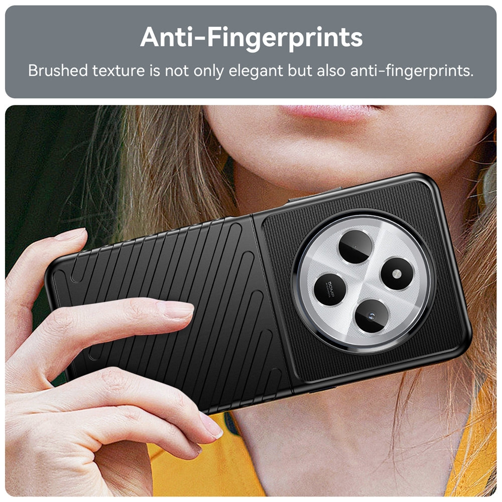 For Redmi 14C 4G Thunderbolt Shockproof TPU Phone Case(Black)