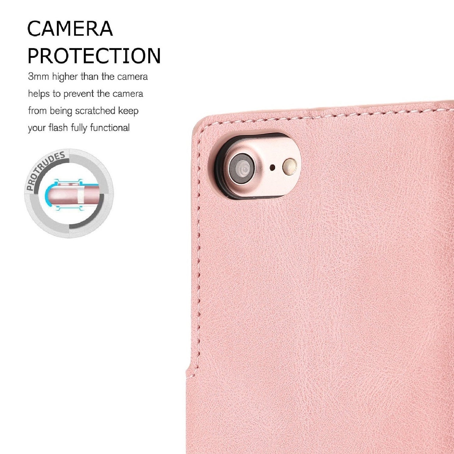 For iPhone 16e Fantasy Skin-feel Calfskin Texture Leather Phone Case(Pink)